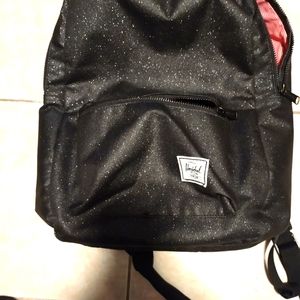 Black glitterherschel bookbag